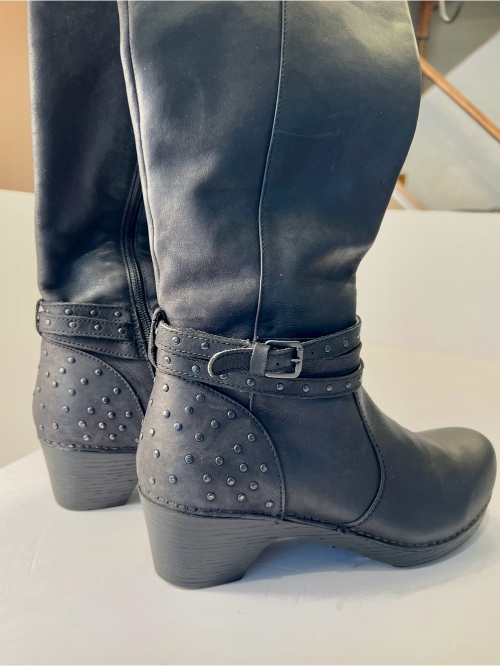 DANSKO Myra Black Studded Mid-Calf Women's Boot - Picture 6 of 16